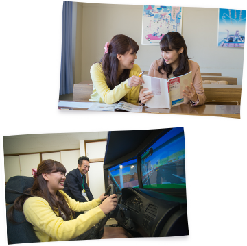 まずは教習所内を案内してもらったよ！